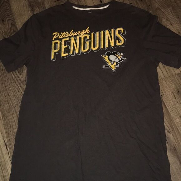 Vintage style Pittsburgh Penguins Gray NHL t shirt - Picture 1 of 3